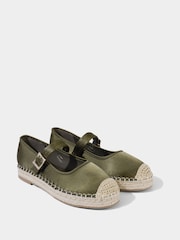 Joe Browns Buckled Satin Espadrille Shoes - Image 3 of 4
