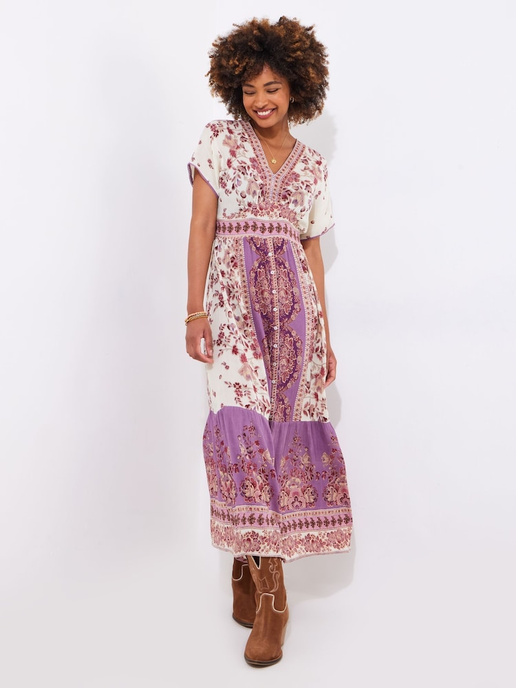 Joe Browns Floral Border Print Maxi Dress - Imagen 2 de 4 Joe Browns Floral Border Print Maxi Dress - Imagen 2 de 4