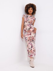 Joe Browns Pink Rose Split Hem Maxi Dress - Image 1 of 5
