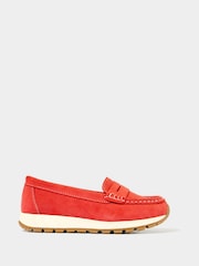 Joe Browns Orange Sporty Suede Loafers - Image 1 of 4