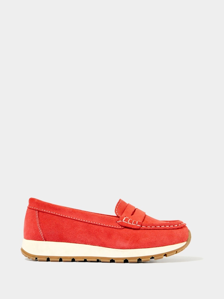 Joe Browns Orange Sporty Suede Loafers - Image 1 of 4