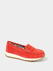 Joe Browns Orange Sporty Suede Loafers - Image 2 of 4