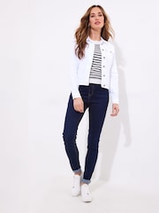 Joe Browns White Boutique Embellished Wing Denim Jacket - Image 3 of 8