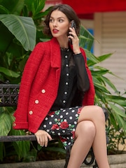 Joe Browns Red Smart Double Breasted Jacket - Image 1 of 7