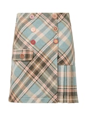 Joe Browns Blue Checked A-Line  Mini Skirt - Image 7 of 7