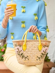 Joe Browns Floral Embroidered Basket Bag - Imagen 5 de 5