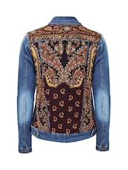 Joe Browns Limited Edition Customised Beaded Back Denim Jacket - Image 8 of 8