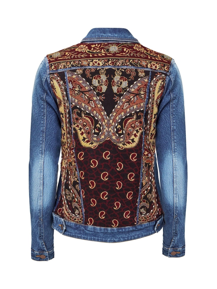Joe Browns Limited Edition Customised Beaded Back Denim Jacket - Image 8 of 8