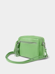 Joe Browns Bright Green Mini Leather Cross-Body Bag - Image 2 of 3