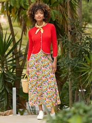 Joe Browns Red Lightweight Spring Floral Maxi Skirt - Image 1 of 6