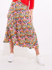 Joe Browns Red Lightweight Spring Floral Maxi Skirt - Image 3 of 6
