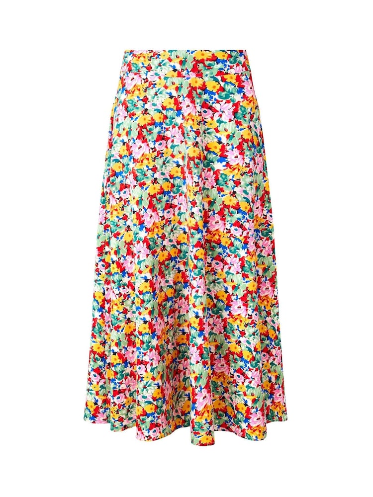Joe Browns Red Lightweight Spring Floral Maxi Skirt - Image 6 of 6