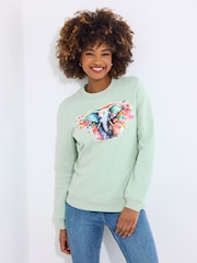 Joe Browns Elephant Graphic 100% Cotton Sweatshirt - صورة 1 من 5
