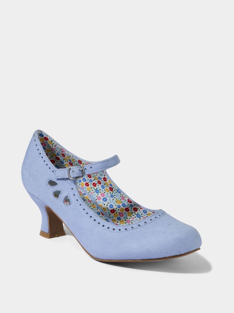 Joe Browns Blue Cut-Out Mary Janes Shoes - Image 2 of 4