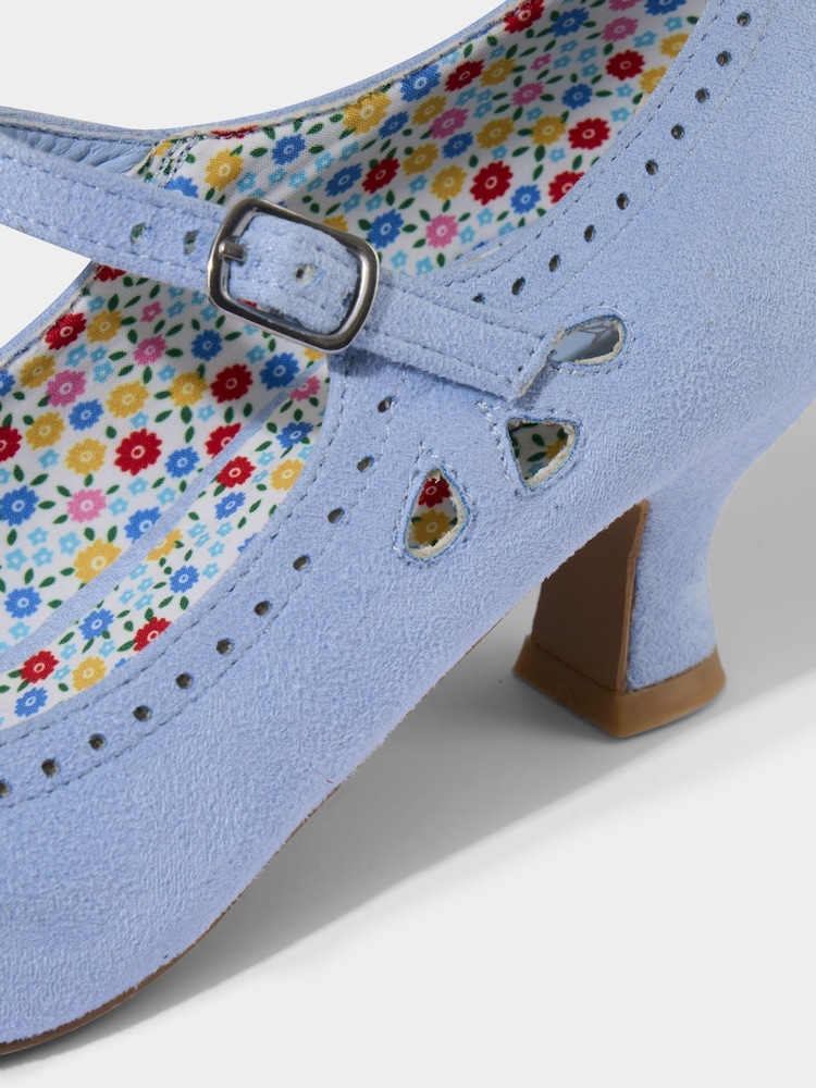 Joe Browns Blue Cut-Out Mary Janes Shoes - Image 4 of 4