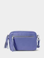Joe Browns Purple Mini Leather Cross-Body Bag - Image 1 of 3