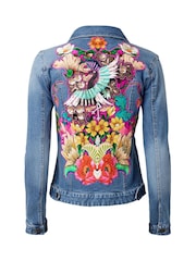 Joe Browns Blue Limited Edition Bird Appliqué Denim Jacket - Image 5 of 6