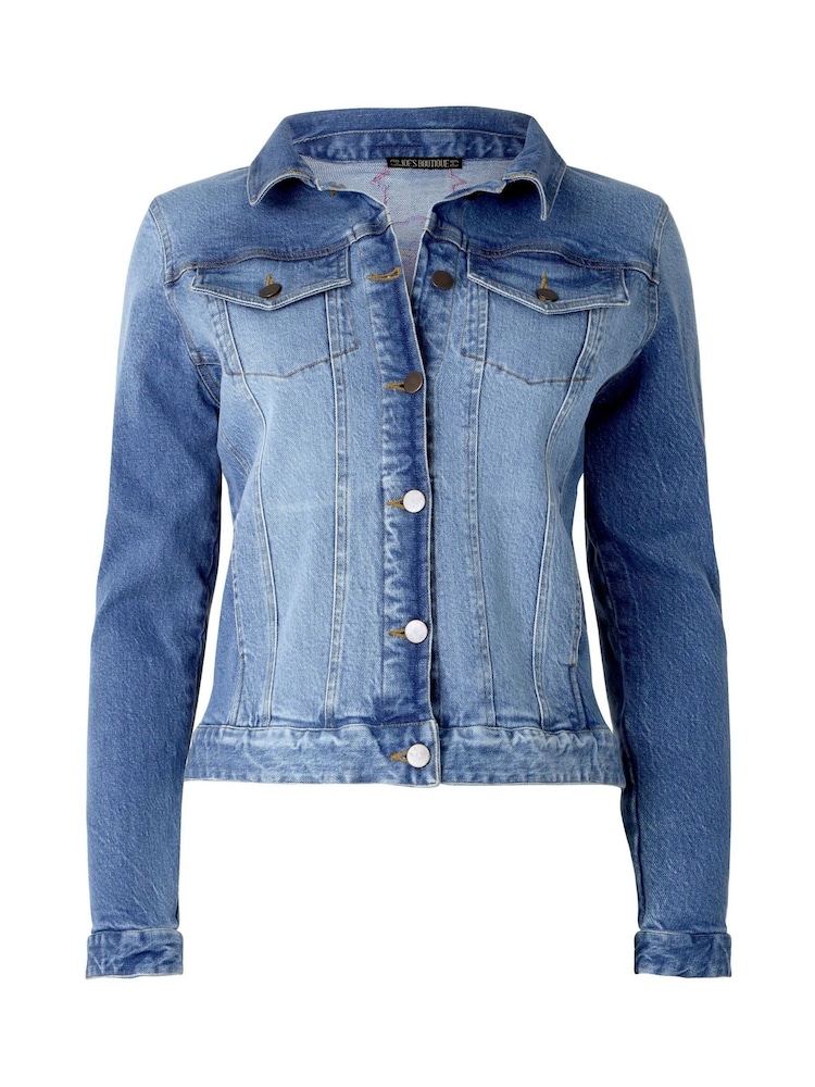 Joe Browns Blue Limited Edition Bird Appliqué Denim Jacket - Image 6 of 6