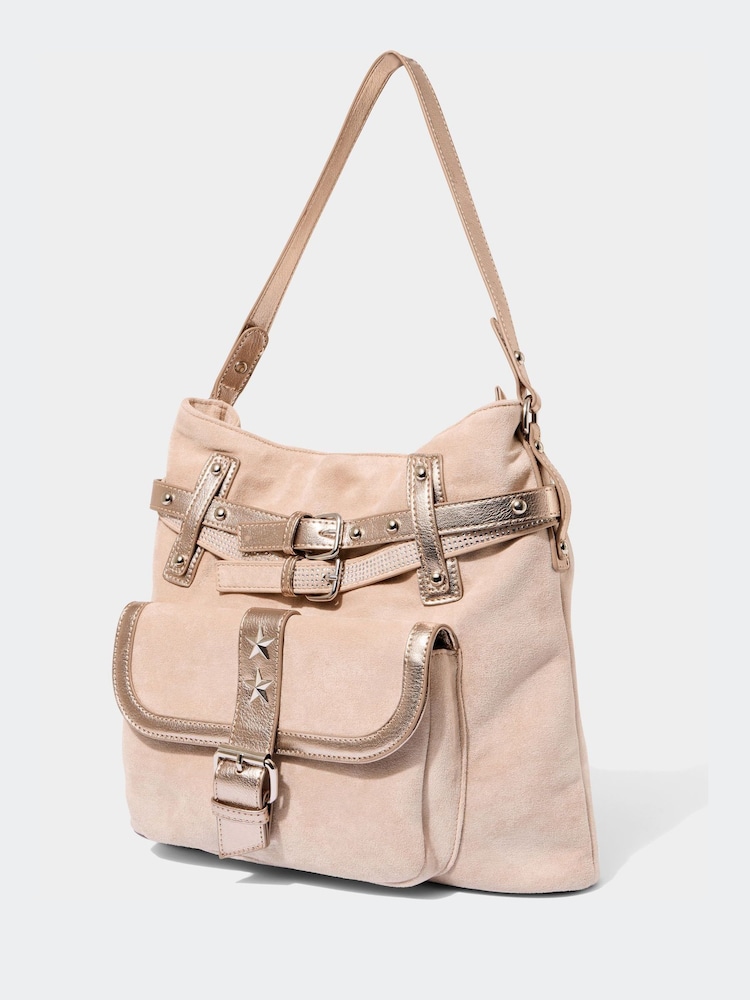 Bolso holgado con hebillas, tachuelas y estrellas de Joe Browns - Imagen 2 de 3