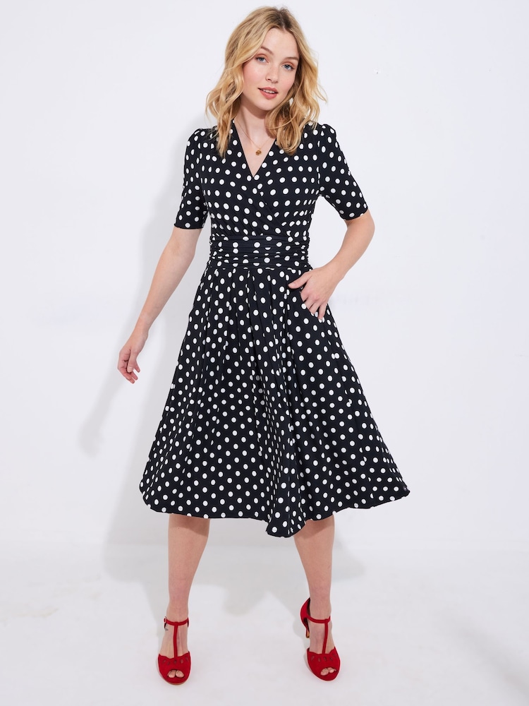 Joe Browns Black Polka Knee Jersey - Image 2 of 7