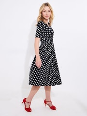 Joe Browns Black Polka Knee Jersey - Image 3 of 7
