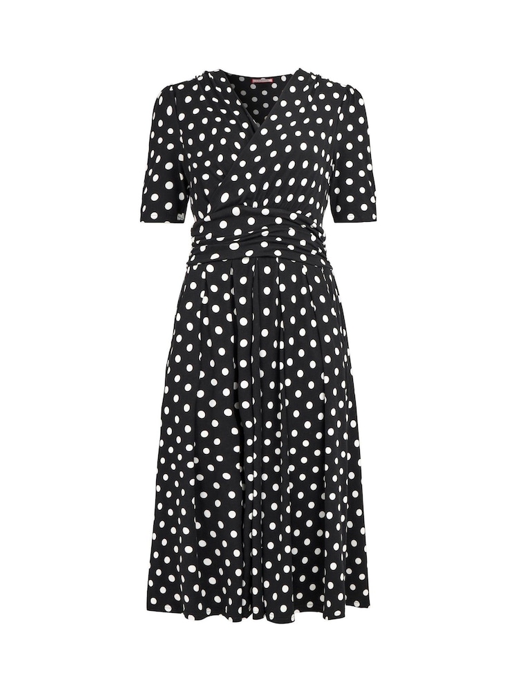 Joe Browns Black Polka Knee Jersey - Image 7 of 7