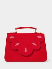 Joe Browns Red Scalloped Flap Front Bag - Image 1 of 6