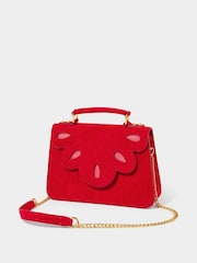 Joe Browns Red Scalloped Flap Front Bag - Image 2 of 6