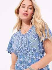 Joe Browns Floral Border Tie-Waist Tunic - Imagen 4 de 5