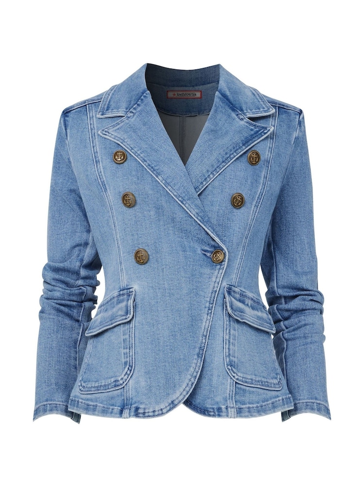 Joe Browns Casual Stretch Denim Blazer - Imagem 5 de 5