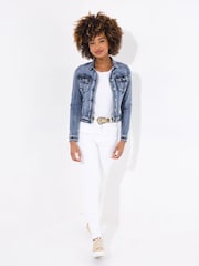 Joe Browns Blue Limited Edition Embroidered Denim Jacket - Image 4 of 7