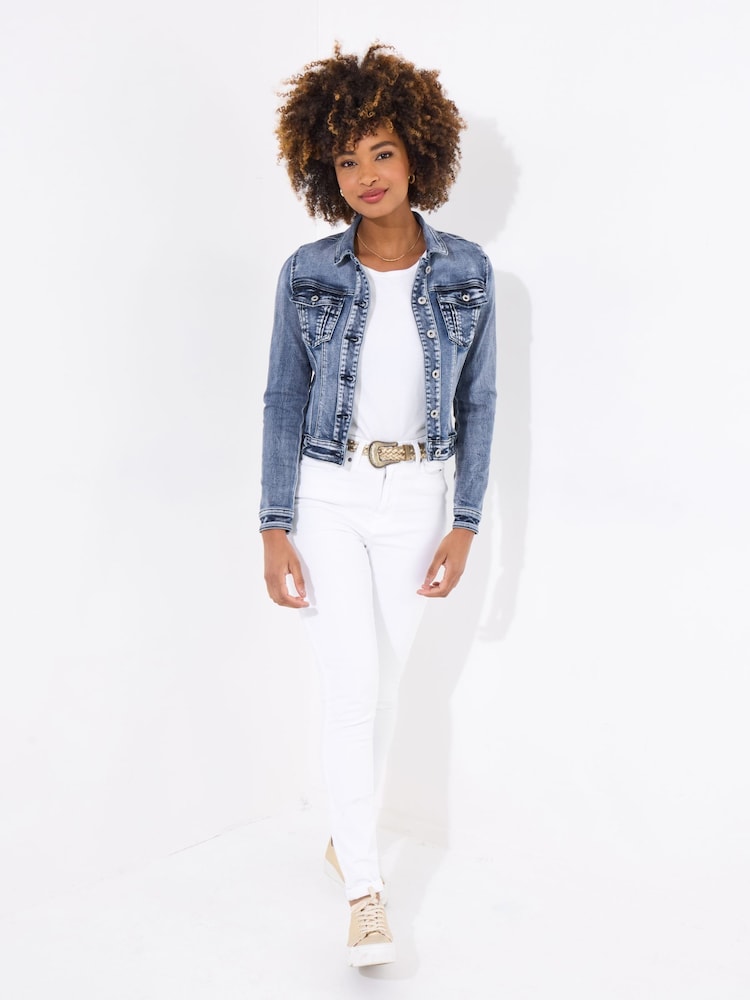 Joe Browns Blue Limited Edition Embroidered Denim Jacket - Image 4 of 7