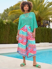 Joe Browns Green Lightweight Stretchy Popcorn Knit Jumper - Image 2 of 4