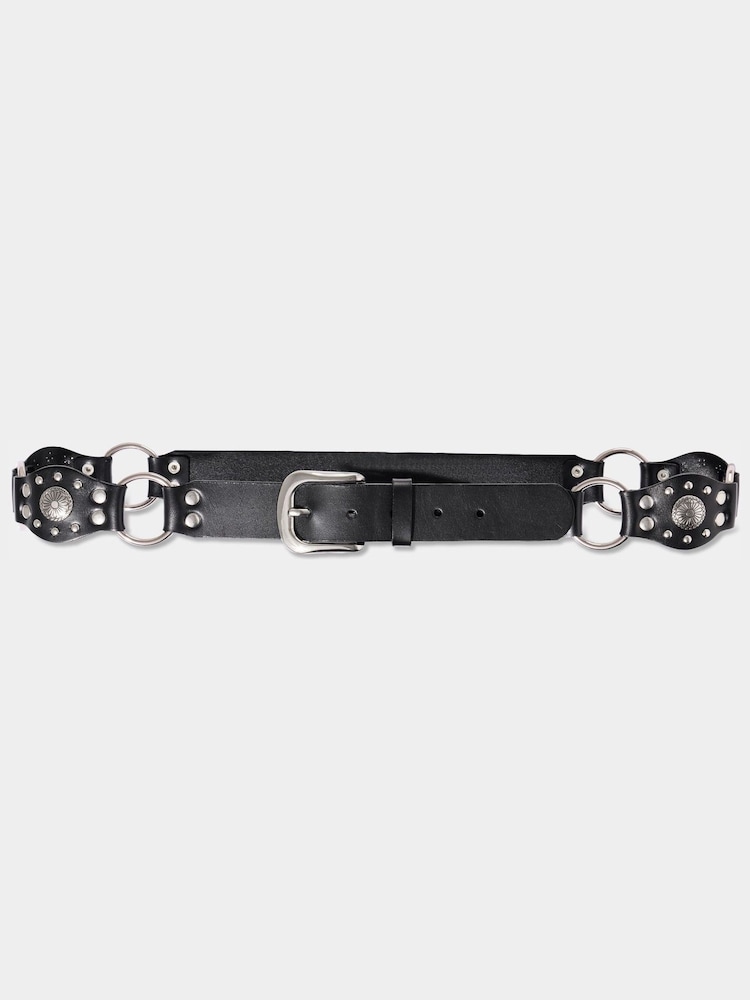 Joe Browns Brown Studded Leather Belt - Image 1 of 2