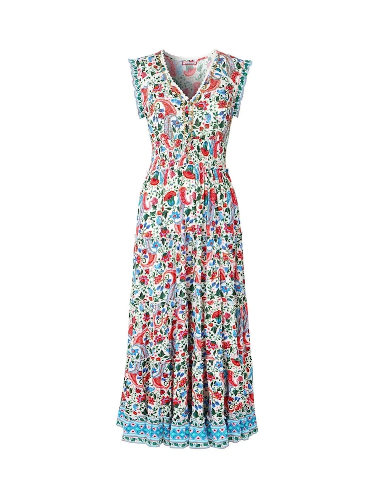 Joe Browns Beaded rožast vzorec potisk; vzorec gumb dolga obleka - Slika 7 iz 7 Joe Browns Beaded rožast vzorec potisk; vzorec gumb dolga obleka - Slika 7 iz 7