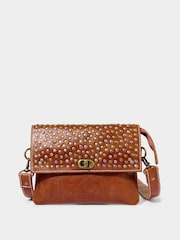Joe Browns Studded Washed Leather Cross-Body Bag - Bild 1 von 7