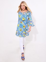 Joe Browns Cherry, Strawberry Tile Shirred Waist Tunic - Imagen 2 de 5