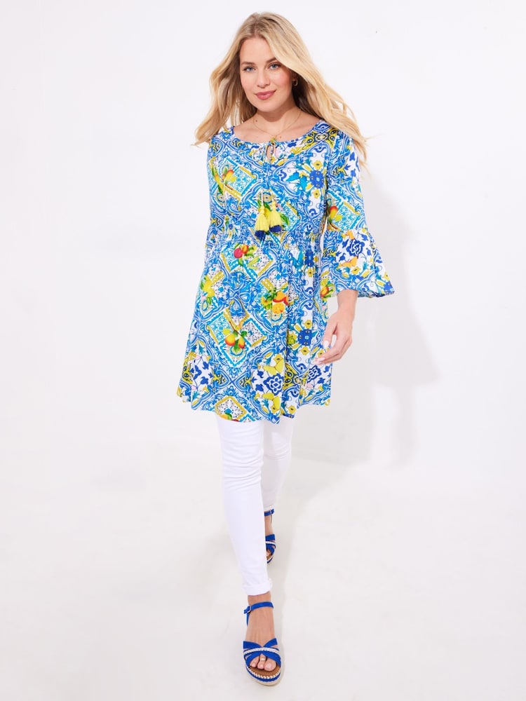 Joe Browns Cherry, Strawberry Tile Shirred Waist Tunic - Imagen 2 de 5 Joe Browns Cherry, Strawberry Tile Shirred Waist Tunic - Imagen 2 de 5