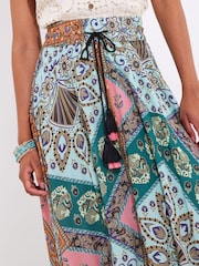 Joe Browns Green Patchwork Midi Skirt - Image 6 of 7