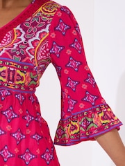 Joe Browns Pink Geo Print Boho Tunic - Image 3 of 5