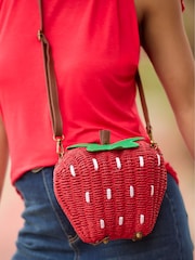 Joe Browns Red Strawberry Shaped Bag - Image 4 of 4