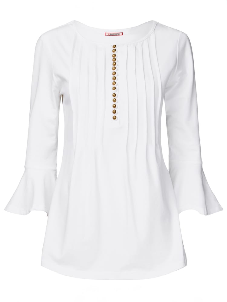 Joe Browns White Longline Button Down Jersey Top - Image 5 of 5