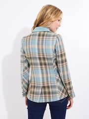 Joe Browns Blue Contrast Collar Check Jacket - Image 5 of 7