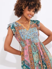 Joe Browns Blue Patchwork Lace Maxi Dress - Image 6 of 8