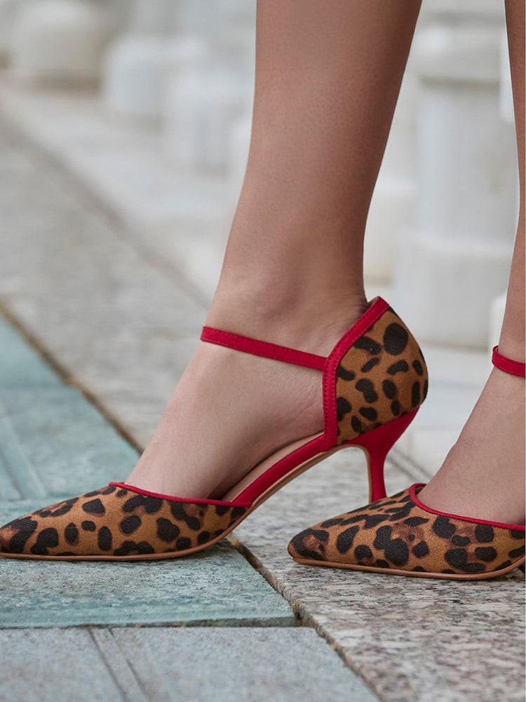 Joe Browns Brown Vintage Leopard Print Heels - Image 7 of 7