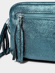 Joe Browns Dark green Mini Leather Cross-Body Bag - Image 3 of 3