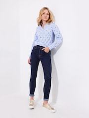 Joe Browns Blue Heart Embroidered 100% Cotton Shirt - Image 6 of 7