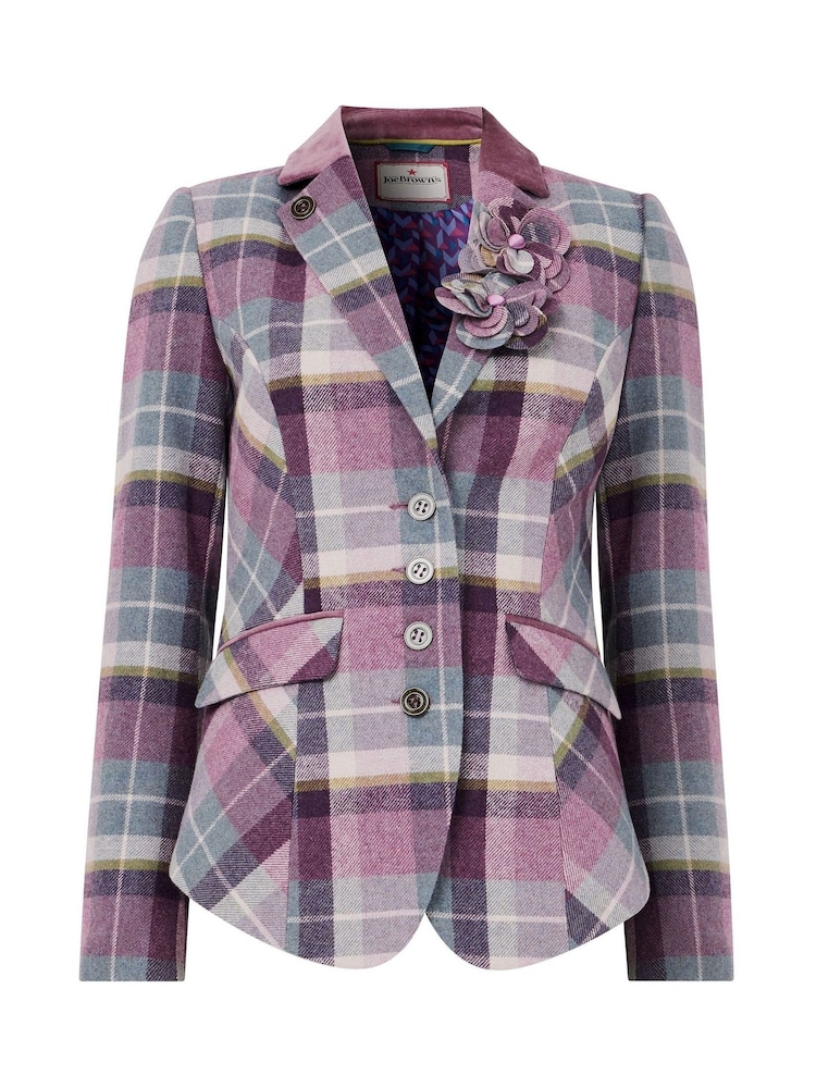 Joe Browns Check Jacket with Corsage - Bild 7 von 7 Joe Browns Check Jacket with Corsage - Bild 7 von 7