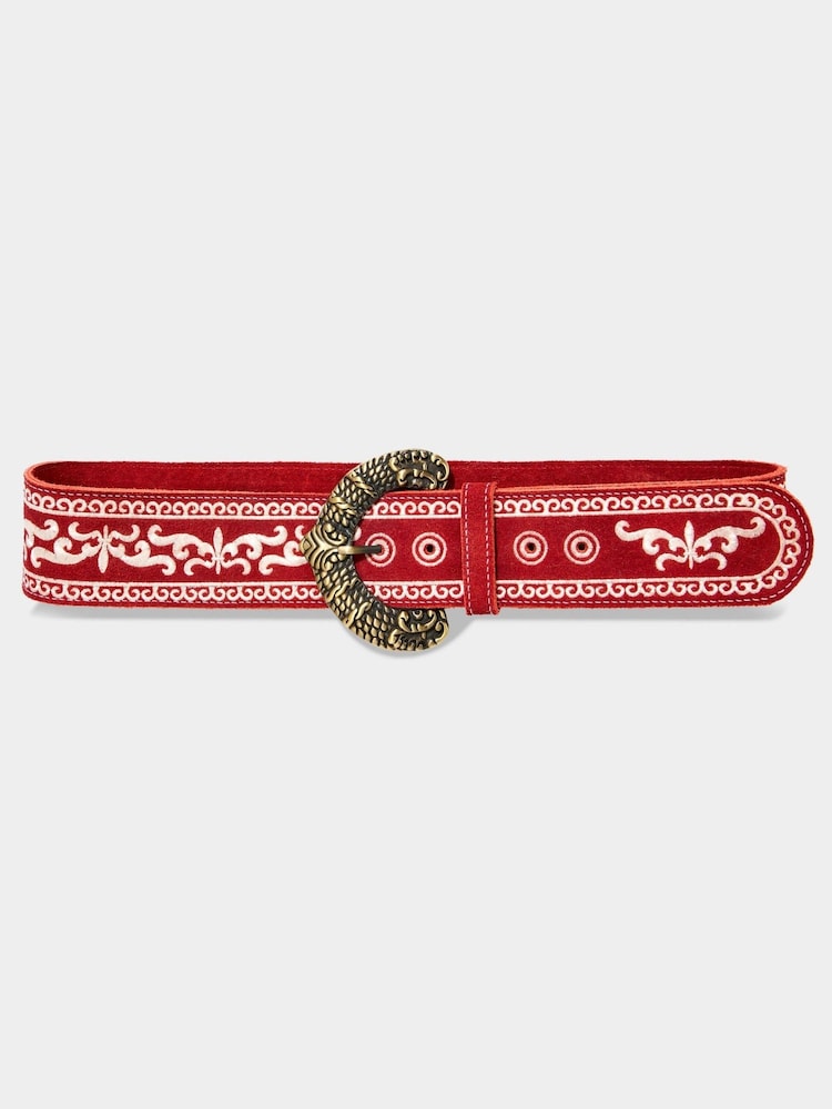Joe Browns Red Western Embroidery Belt - Image 1 of 3