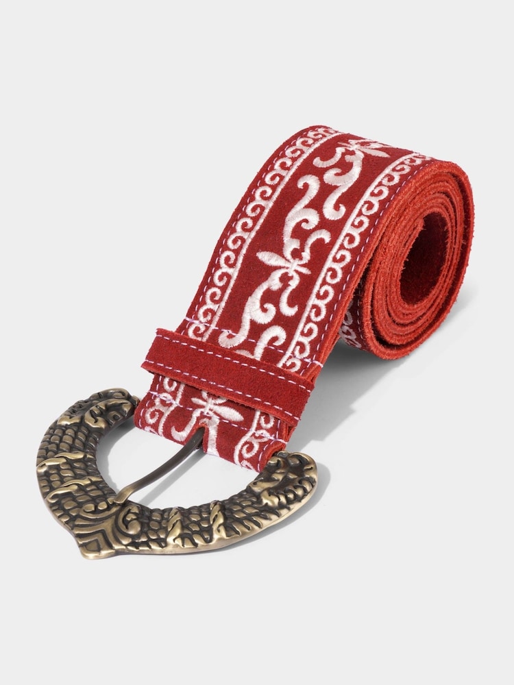 Joe Browns Red Western Embroidery Belt - Image 2 of 3